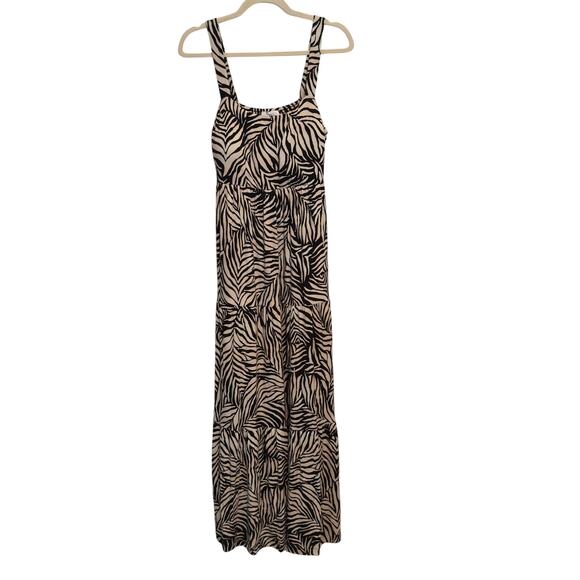 Soma Wknd Animal Print Super Soft Comfy Stretchy Flowy Maxi Dress Women's Size S - Picture 4 of 8